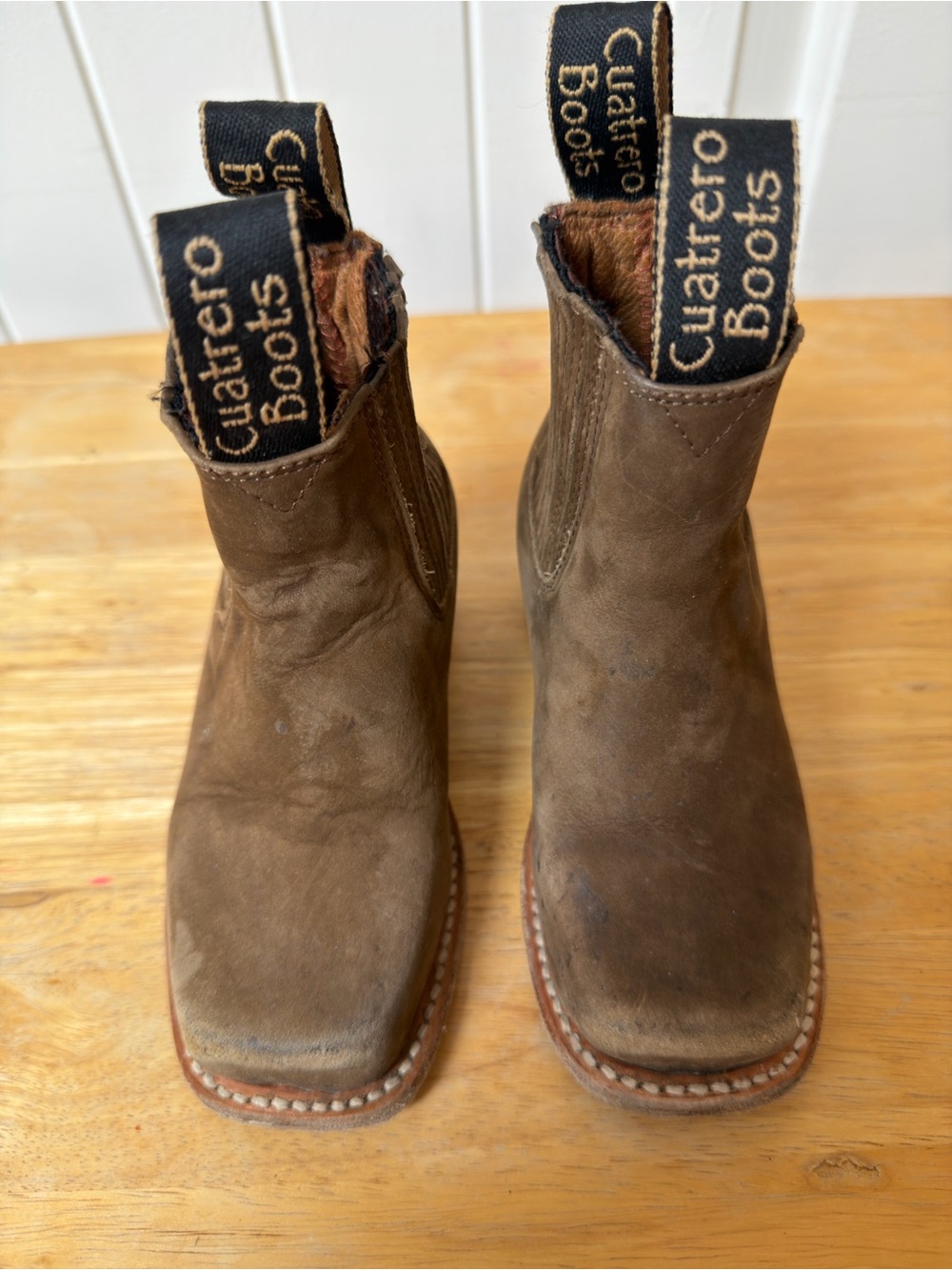 Cuatrero Boots Little Boys Brown Leather Ankle Boots Casual Dress Shoes Western